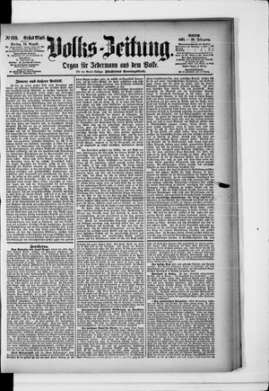 Volks-Zeitung vom 14.08.1891