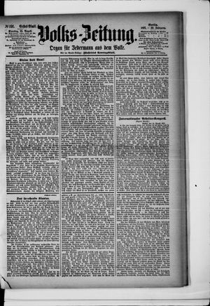 Volks-Zeitung vom 18.08.1891