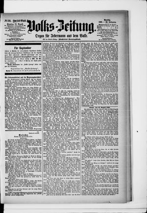 Volks-Zeitung vom 18.08.1891