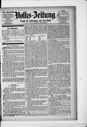 Volks-Zeitung vom 19.08.1891