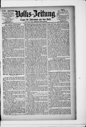 Volks-Zeitung vom 20.08.1891