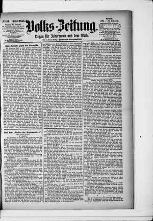Volks-Zeitung vom 21.08.1891