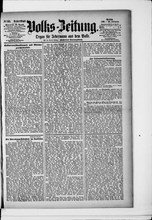 Volks-Zeitung vom 22.08.1891