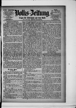Volks-Zeitung on Aug 25, 1891