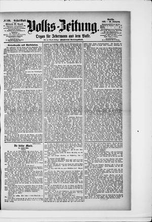 Volks-Zeitung vom 26.08.1891