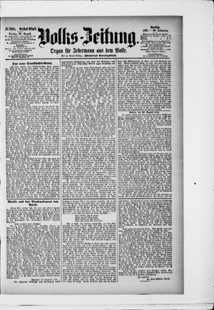 Volks-Zeitung vom 28.08.1891