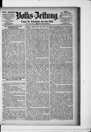 Volks-Zeitung on Aug 29, 1891