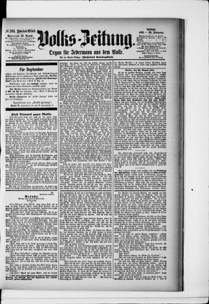 Volks-Zeitung vom 29.08.1891