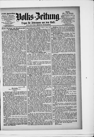 Volks-Zeitung vom 08.09.1891