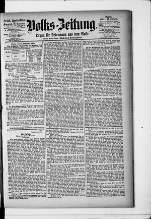 Volks-Zeitung vom 12.09.1891