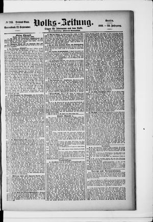 Volks-Zeitung vom 12.09.1891