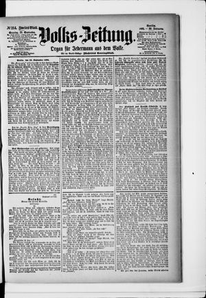 Volks-Zeitung on Sep 13, 1891