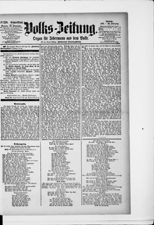 Volks-Zeitung on Sep 20, 1891