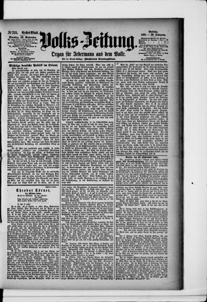 Volks-Zeitung vom 22.09.1891