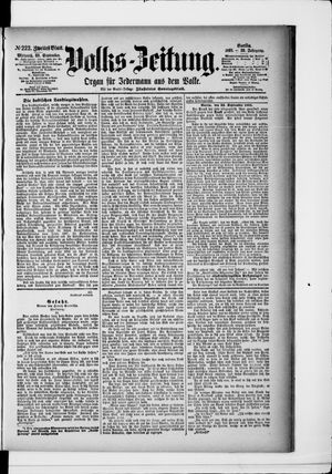 Volks-Zeitung vom 23.09.1891