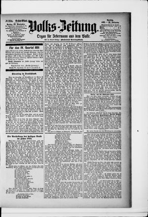 Volks-Zeitung vom 25.09.1891