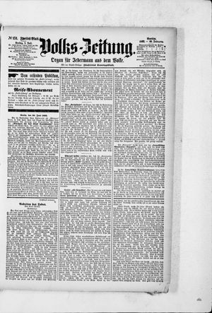 Volks-Zeitung vom 01.07.1892