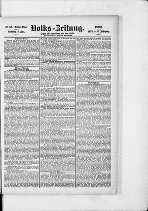 Volks-Zeitung on Jul 3, 1892