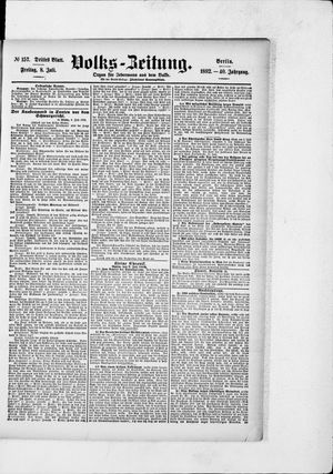 Volks-Zeitung vom 08.07.1892