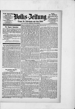 Volks-Zeitung vom 15.07.1892