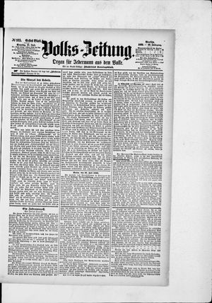 Volks-Zeitung vom 17.07.1892