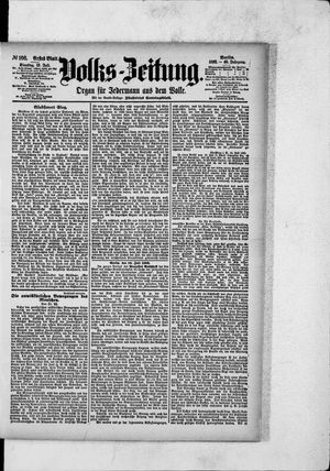 Volks-Zeitung vom 19.07.1892