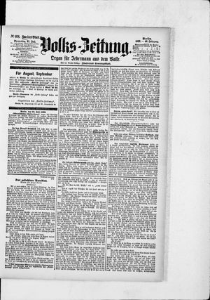 Volks-Zeitung on Jul 21, 1892