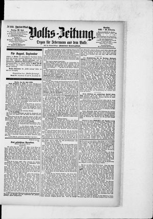 Volks-Zeitung vom 22.07.1892