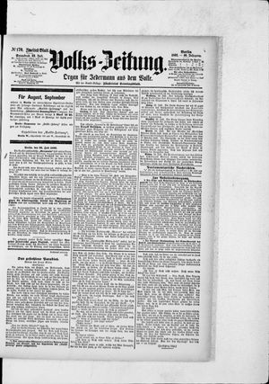 Volks-Zeitung vom 23.07.1892