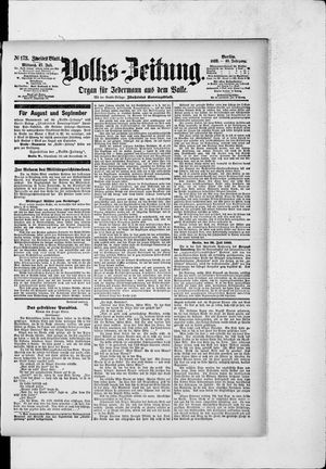 Volks-Zeitung vom 27.07.1892