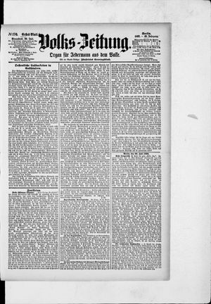 Volks-Zeitung vom 30.07.1892