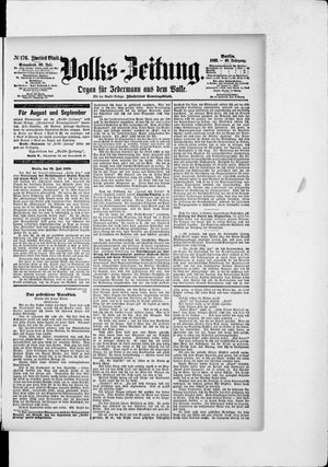 Volks-Zeitung vom 30.07.1892