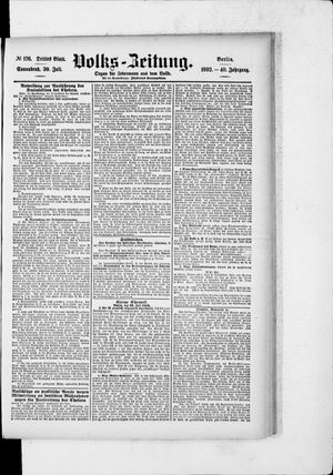Volks-Zeitung on Jul 30, 1892