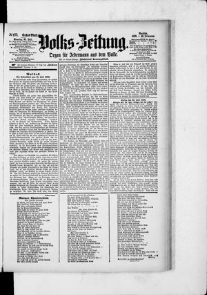 Volks-Zeitung vom 31.07.1892