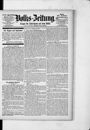 Volks-Zeitung vom 03.08.1892