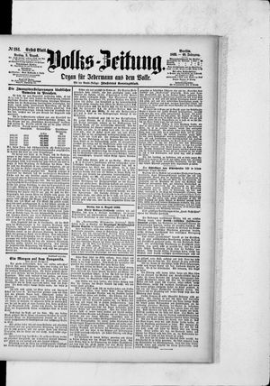 Volks-Zeitung vom 05.08.1892