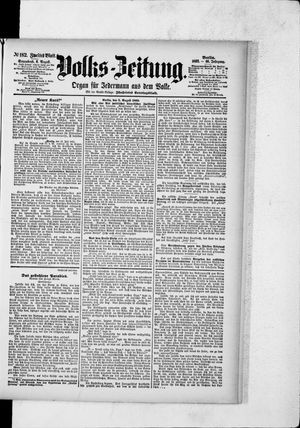 Volks-Zeitung vom 06.08.1892