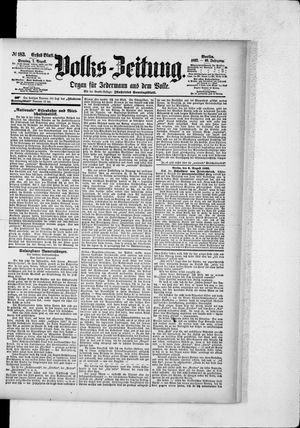 Volks-Zeitung vom 07.08.1892