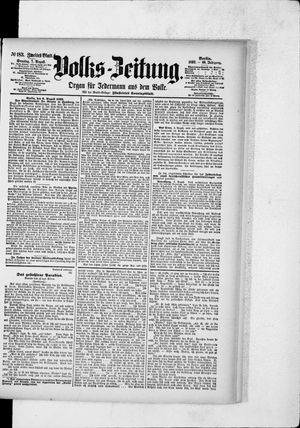 Volks-Zeitung vom 07.08.1892