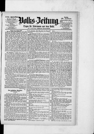Volks-Zeitung vom 09.08.1892