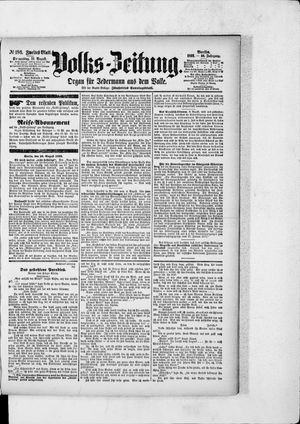 Volks-Zeitung vom 11.08.1892
