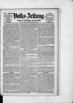 Volks-Zeitung vom 12.08.1892