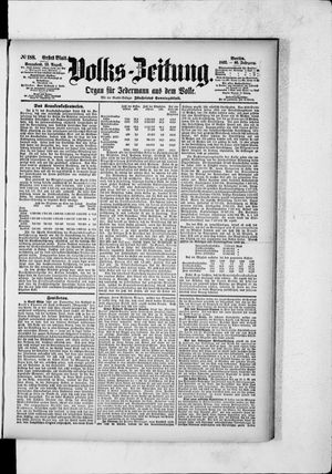 Volks-Zeitung vom 13.08.1892