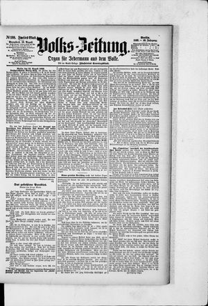 Volks-Zeitung vom 13.08.1892