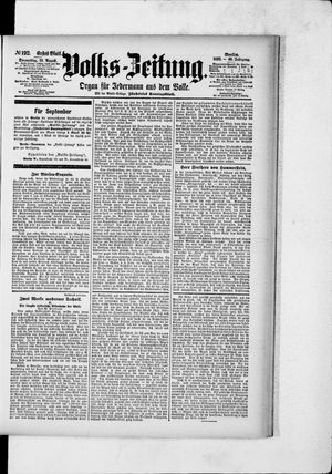 Volks-Zeitung vom 18.08.1892