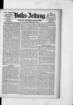 Volks-Zeitung vom 19.08.1892