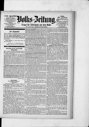 Volks-Zeitung vom 19.08.1892