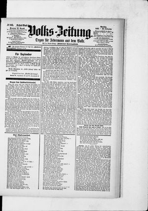 Volks-Zeitung vom 21.08.1892