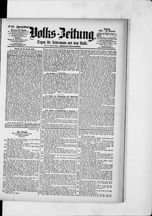 Volks-Zeitung vom 21.08.1892