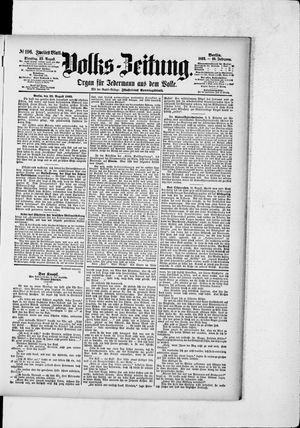 Volks-Zeitung vom 23.08.1892